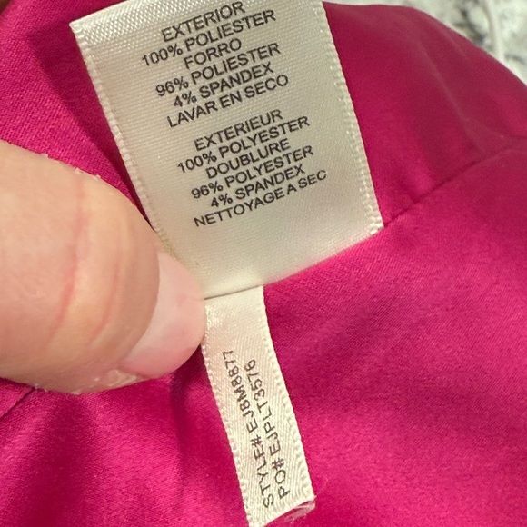 Eliza J Magenta Lace Sleeveless Sheath Dress (Size 4) - Picture 2 of 14